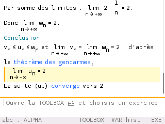 Écran de NumAI